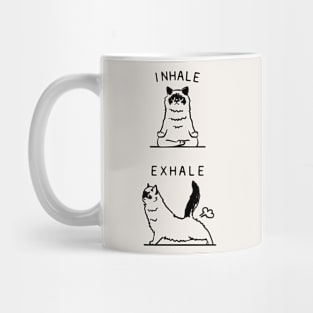 Inhale Exhale Ragdoll Mug